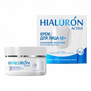 Крем для лица 60+ интенсивное увлажнение коррекция морщин Hialuron Active 48 мл 1/24