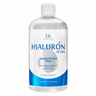 Мицеллярная вода интенсивное увлажнение мгновенное удаление макияжа Hialuron Active 500 мл 1/12